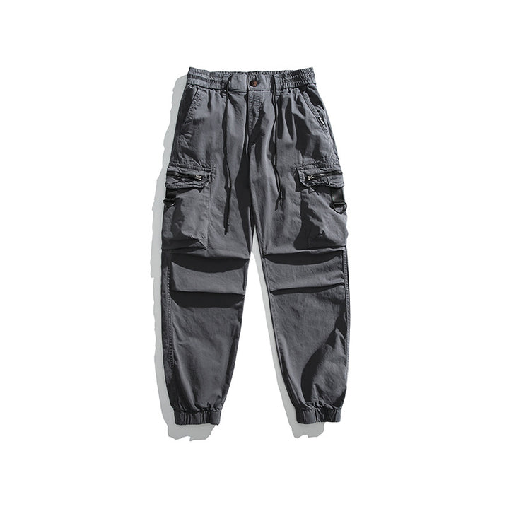 Herren Multifunktionale Cargo-Jogginghose mit D-Ringen, Reißverschluss‑Klappen und elastischen Bündchen Echo Archiv