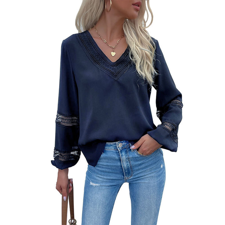 Damen Elegante Bluse mit Spitzendetails Echo Archiv