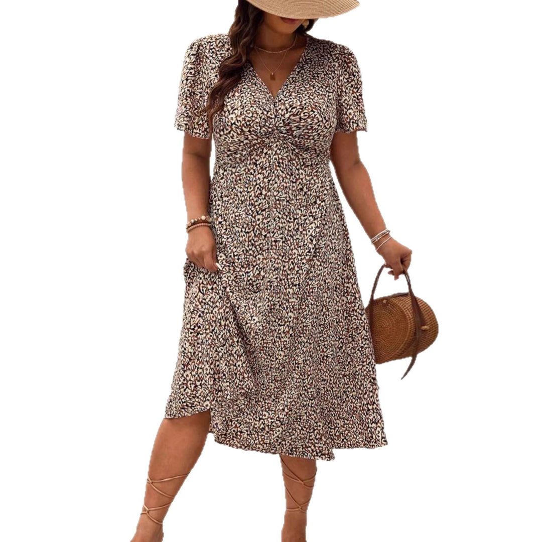 Damen Midikleid mit floralem Muster Echo Archiv
