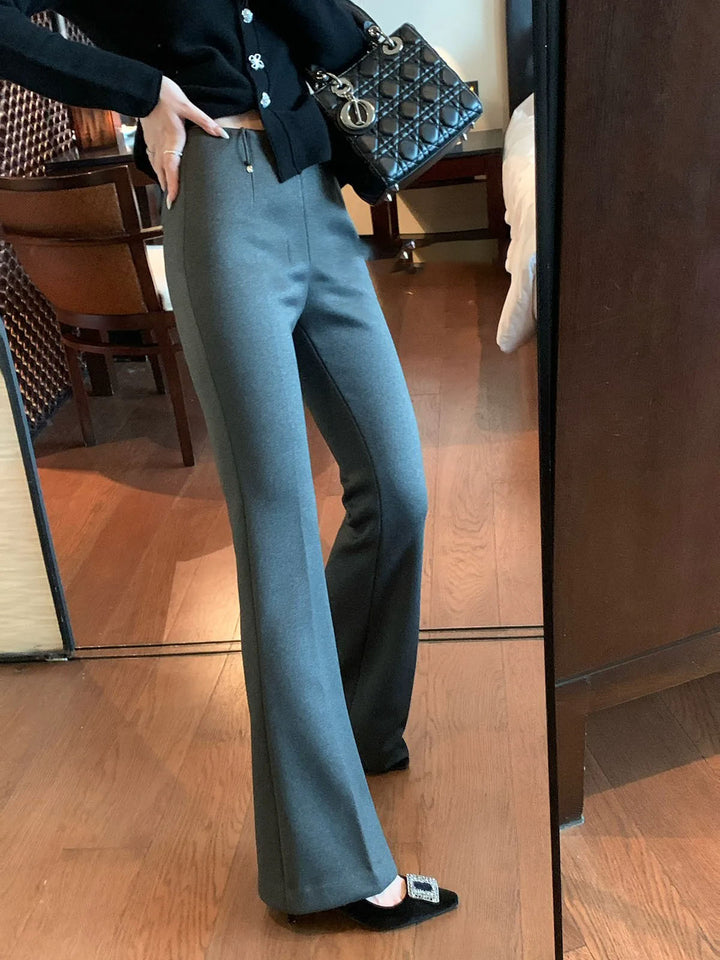 Damen Elegante Flared Hose Echoarchiv