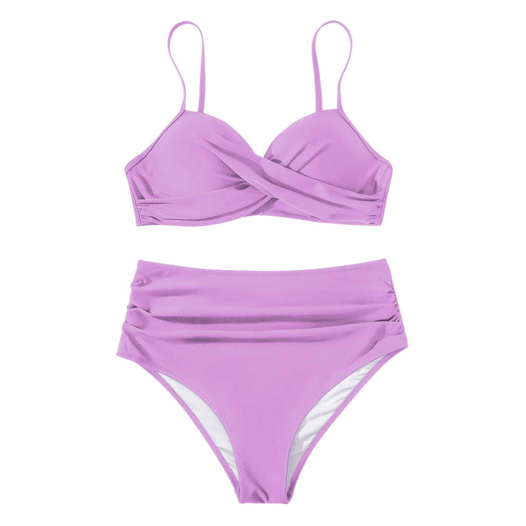 Damen Hochtailliertes Bikiniset mit raffinierten Rüschen Echo Archiv