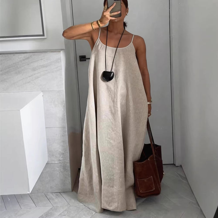 Damen luftiges Leinen-Maxikleid Echo Archiv