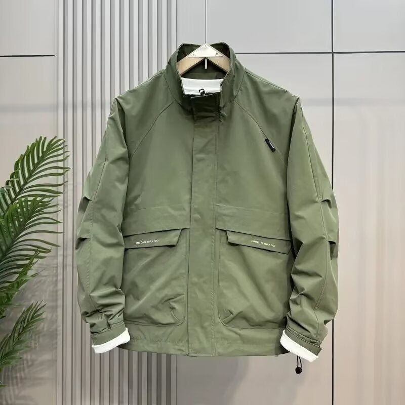Herren wetterfeste Multifunktionsjacke mit hohem Kragen Echoarchiv