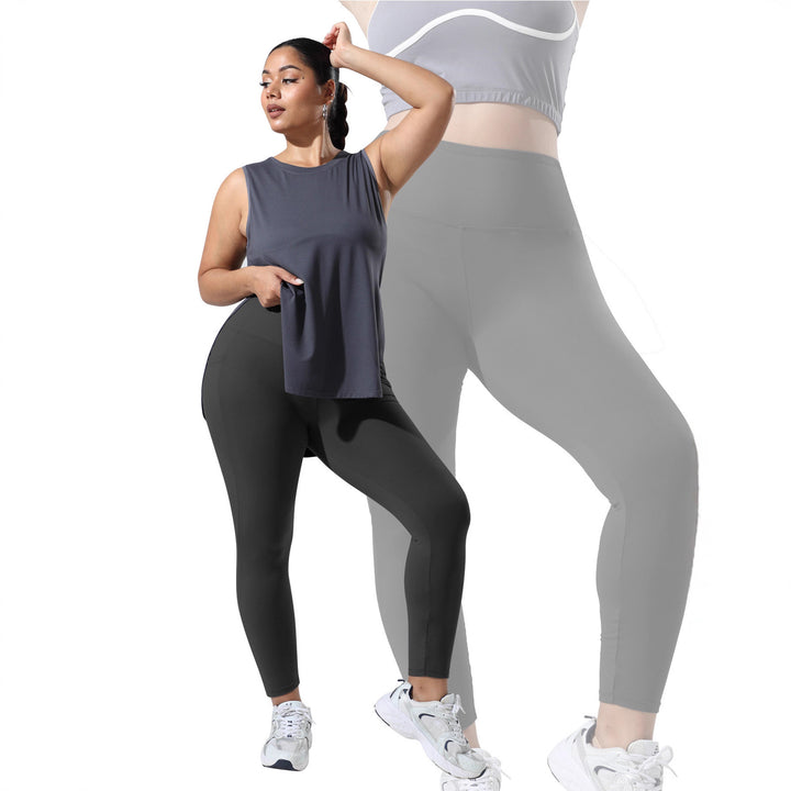 Damen High-Waist Sportleggings mit tiefer Seitentasche und stützendem Komfortbund – Avélisse