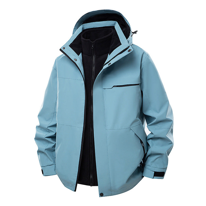 Herren Wasserdichte Outdoor-Jacke mit verstellbarer Kapuze Echo Archiv