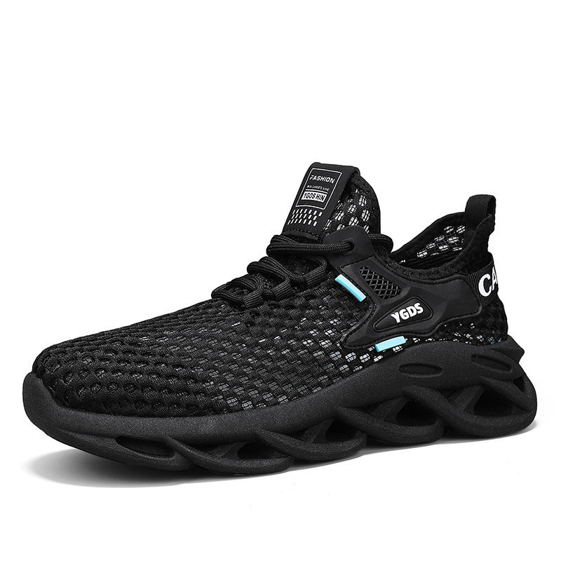 Herren Atmungsaktiver Knit-Sneaker mit elastischem Einstieg und skulpturaler Hohlkammer-Sohle Echoarchiv