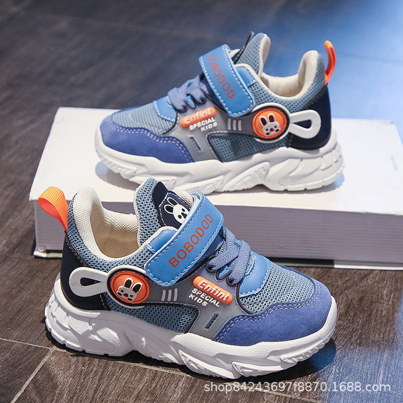 Damen Sportliche Kindersneaker mit verstellbarem Klettverschluss und niedlichem Tiermotiv Echo Archiv
