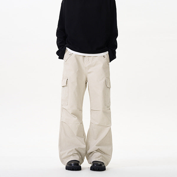 Herren Relaxed Utility-Cargohose im Palazzoschnitt aus Baumwoll-Twill Echo Archiv
