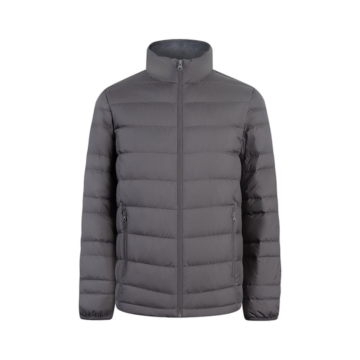 Herren Ultraleichte gesteppte Daunenimitat-Jacke mit Stehkragen Echo Archiv