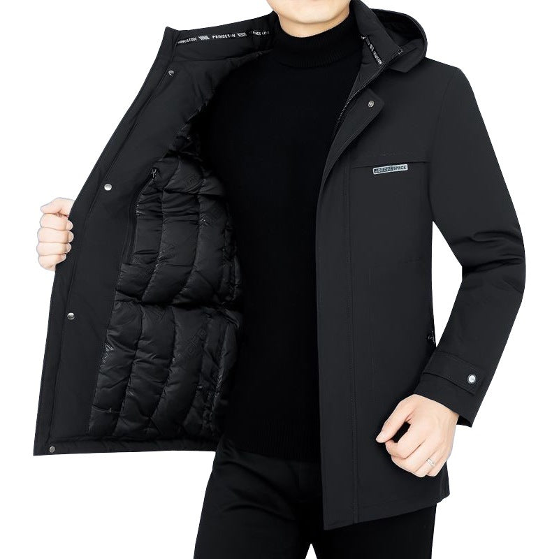 Herren Wasserabweisender Funktions-Mantel mit abnehmbarer Stepp-Innenjacke – Montevé