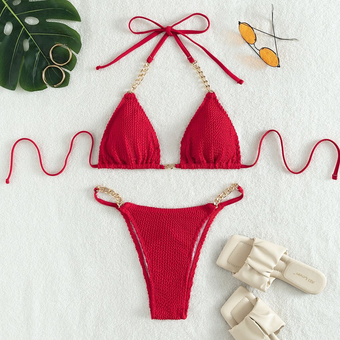Damen Triangel-Bikini mit eleganten Kettenakzenten Echo Archiv