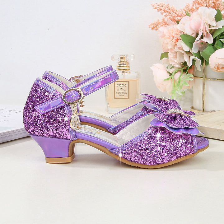 Mädchen Glitzernde Ballerinas mit Schleifenakzent Echo Archiv
