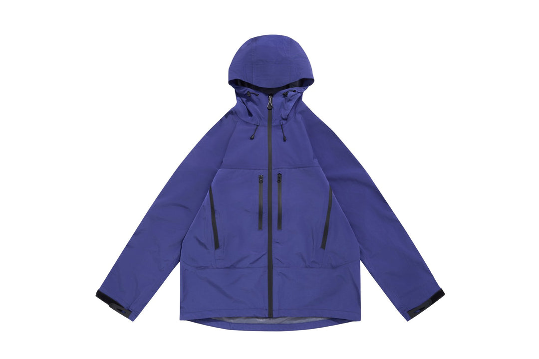 Unisex Technische Kapuzen-Outdoorjacke mit getapten Reißverschlüssen Echoarchiv