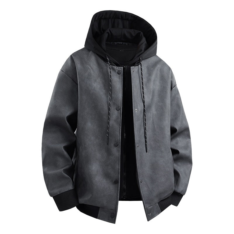 Herren modische Übergangsjacke mit abnehmbarer Kapuze und sportlichen Akzenten Echoarchiv