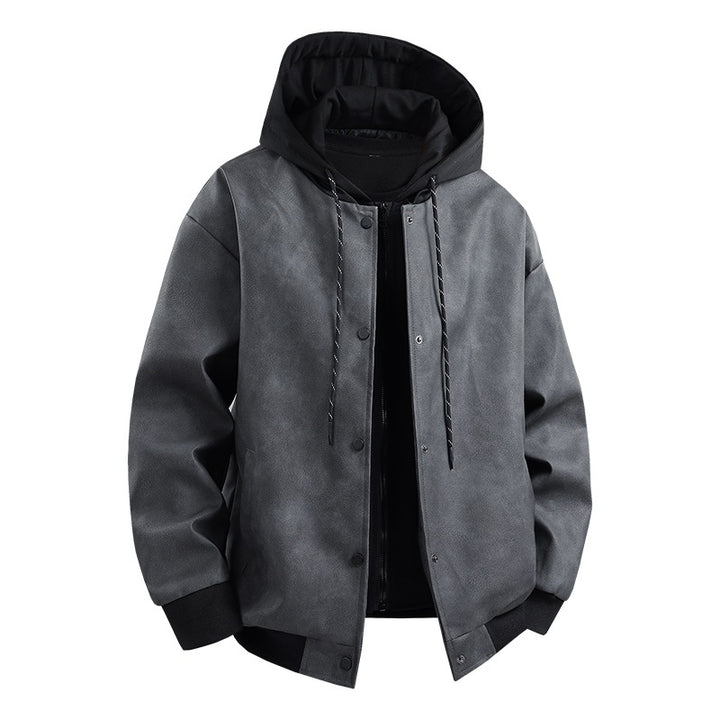 Herren modische Übergangsjacke mit abnehmbarer Kapuze und sportlichen Akzenten Echoarchiv