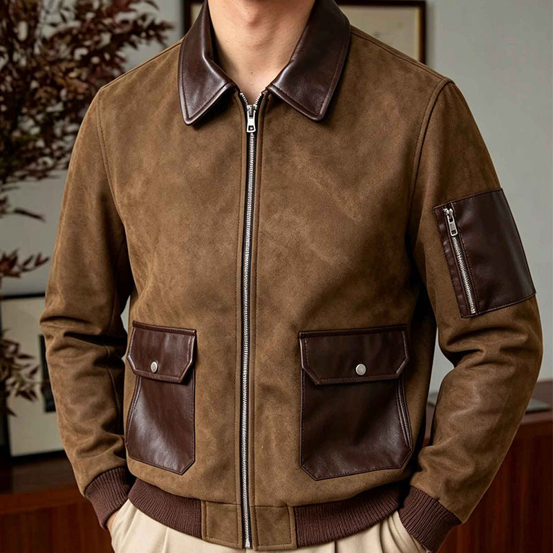 Herren Modische Chic Bomberjacke Echo Archiv