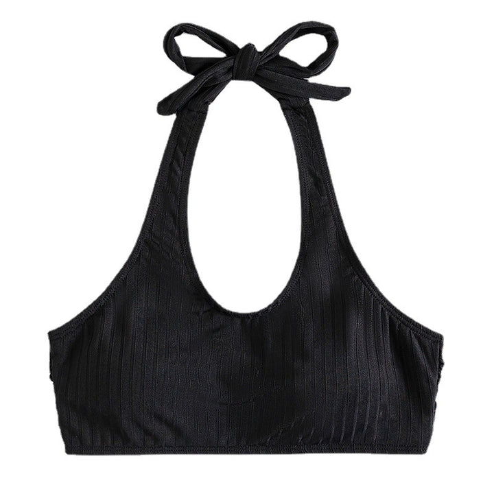 Damen Sportlicher Crop-Top mit Rippstruktur Echo Archiv