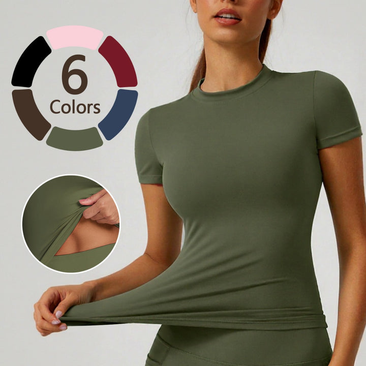 Damen Sportliches Funktionsshirt mit nahtloser Passform Echo Archiv