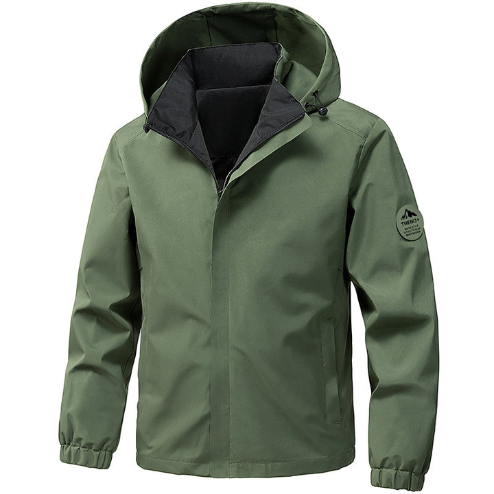 Herren technische Kapuzen-Softshelljacke mit verstellbarer Kapuze und Utility-Taschen Echo Archiv
