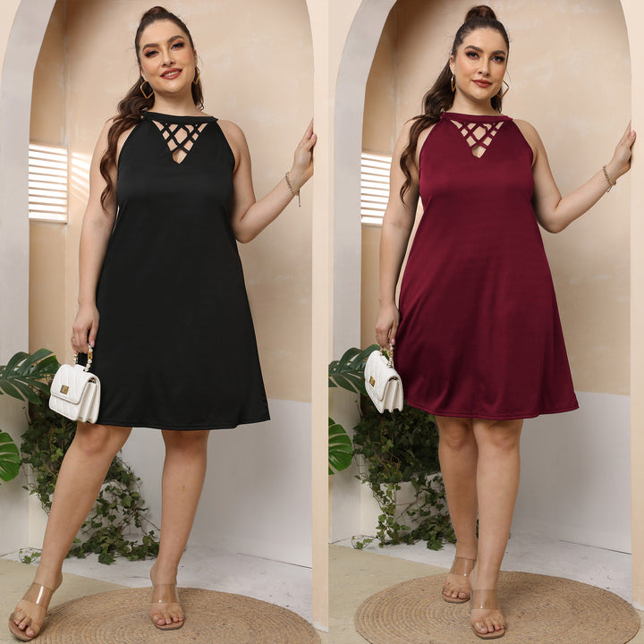 Damen Freizeitkleid mit modischem Ausschnitt Echo Archiv