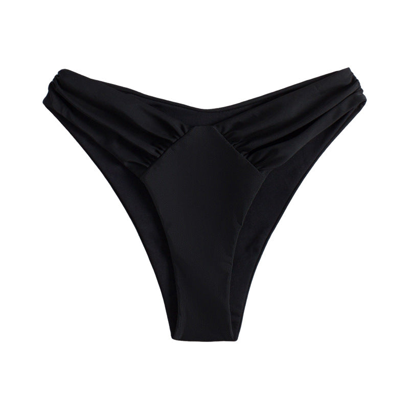 Damen Hochgeschnittene Bikinihose mit Raffung Echo Archiv