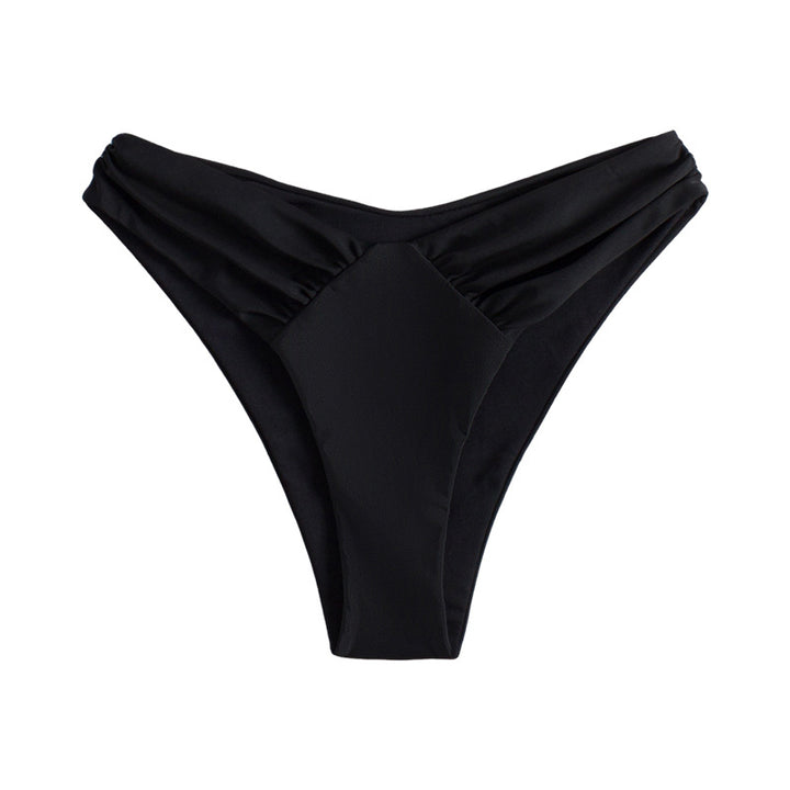 Damen Hochgeschnittene Bikinihose mit Raffung Echo Archiv