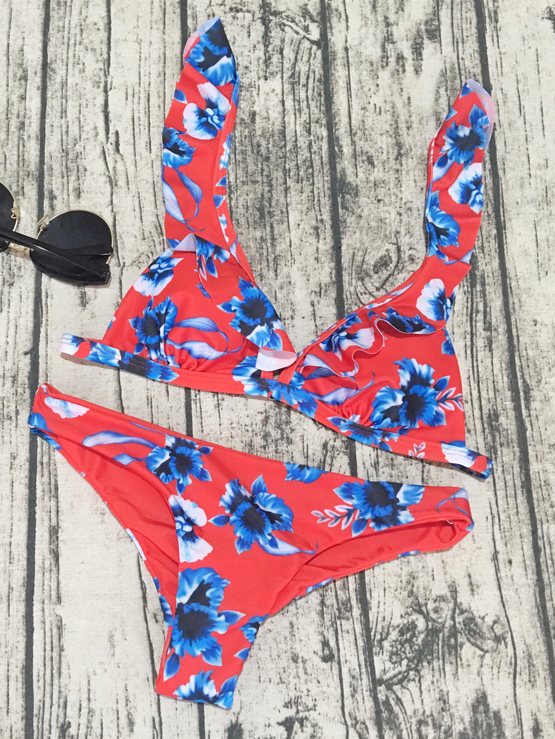 Damen Floral Triangel-Bikini Echo Archiv