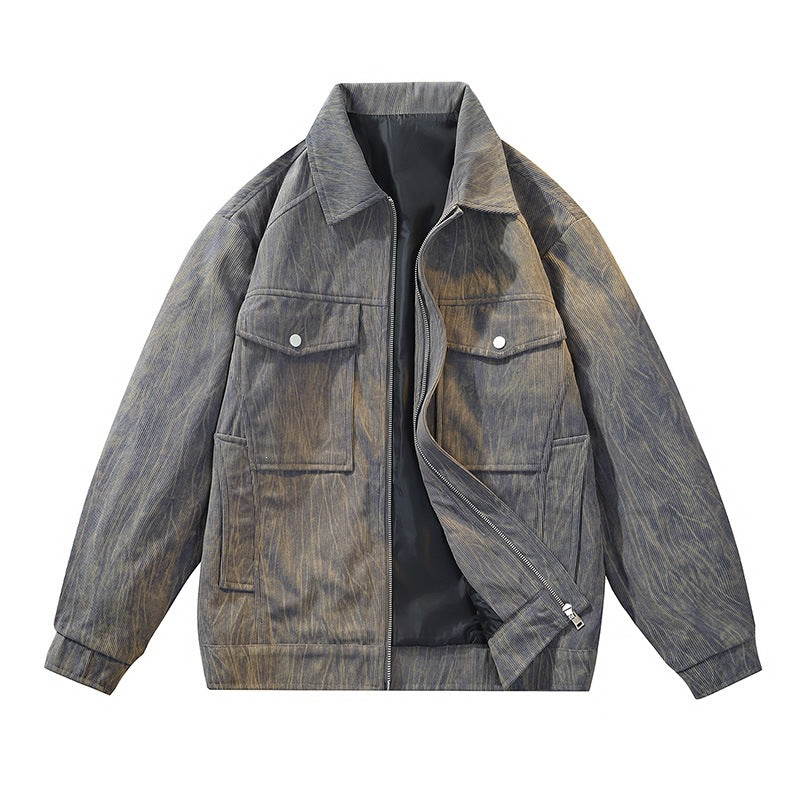 Herren Coole Utility-Jacke mit aufwendig strukturiertem Stoff Echo Archiv