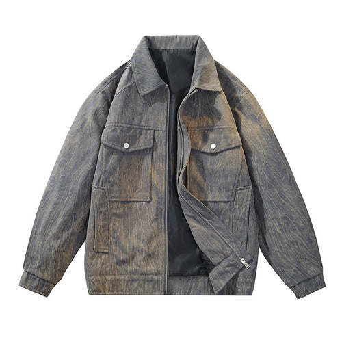 Herren Coole Utility-Jacke mit aufwendig strukturiertem Stoff Echo Archiv