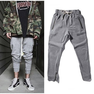Herren Sportliche Jogginghose im modernen Design mit seitlichen Reißverschlüssen Echoarchiv