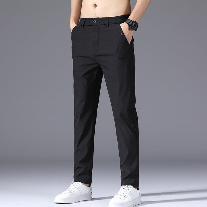 Herren modische und bequeme Chino-Hose mit elastischem Bund Echoarchiv