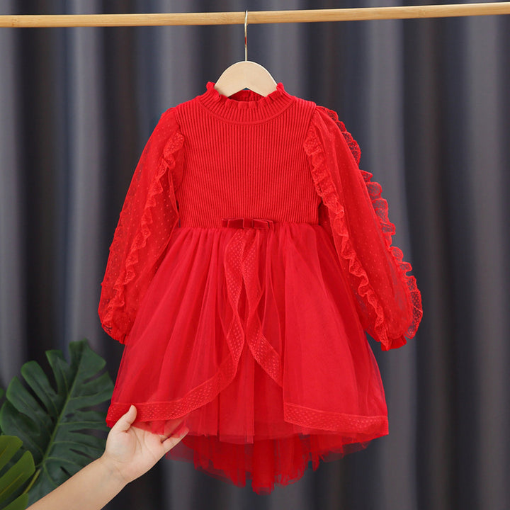 Mädchen Festliches Kleid mit Rüschendetails Echo Archiv