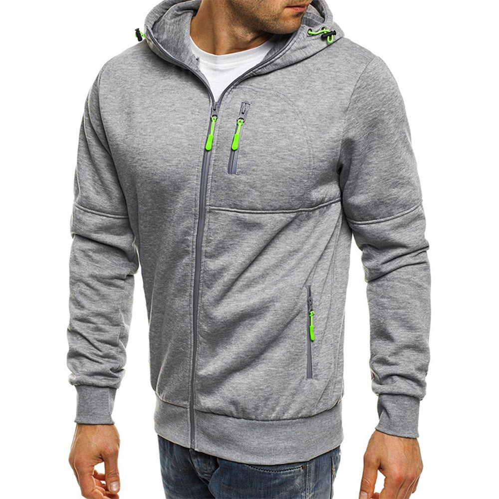 Herren Freizeitjacke mit praktischen Reißverschluss-Taschen und Kapuze Echoarchiv