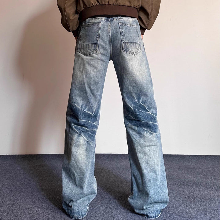 Herren Lässige Weite Jeans Echoarchiv