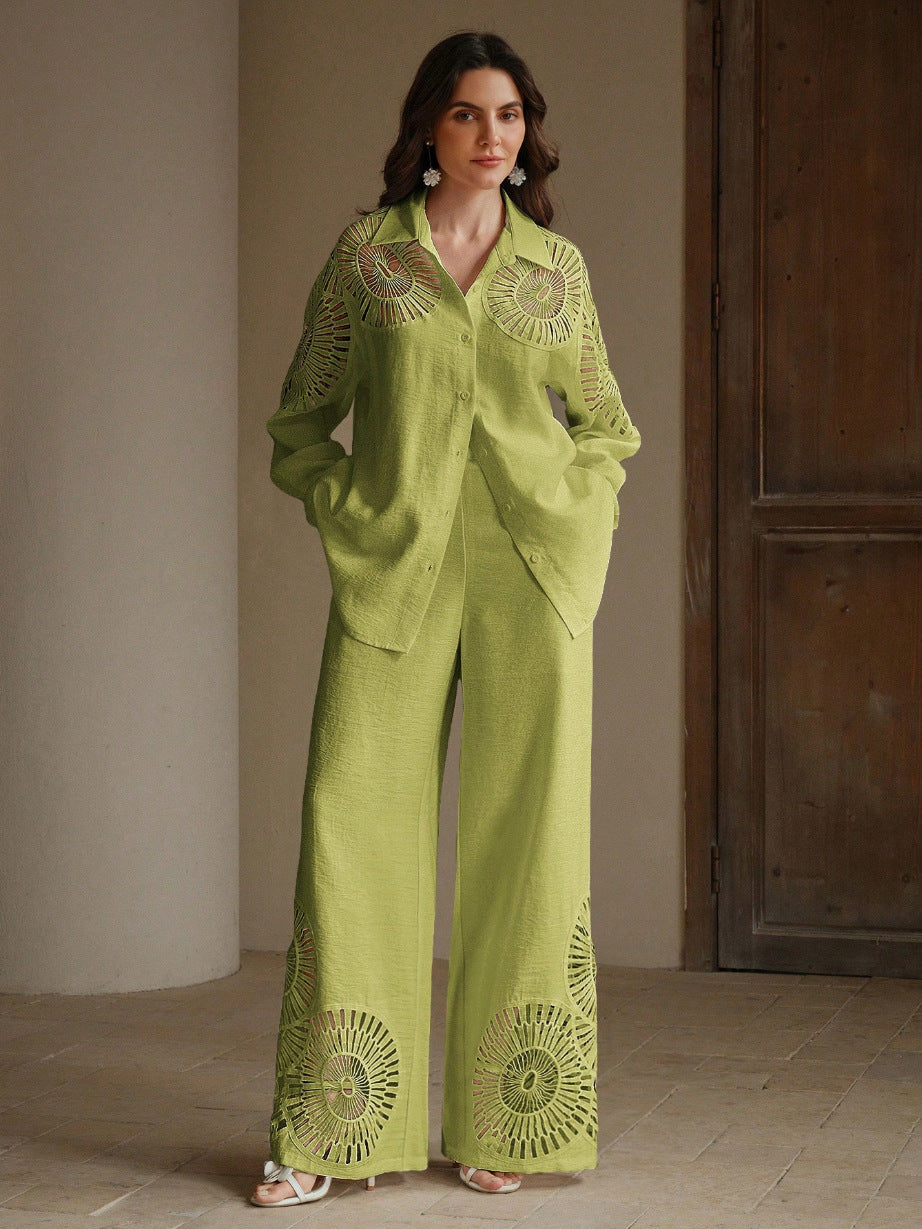 Damen Elegante Blusen und Hosen Kombination Echo Archiv