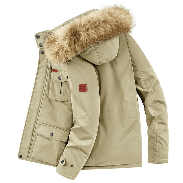 Herren Thermo-Parka mit Kunstfellkapuze, Teddyfutter & Mehrfach‑Taschen Echo Archiv