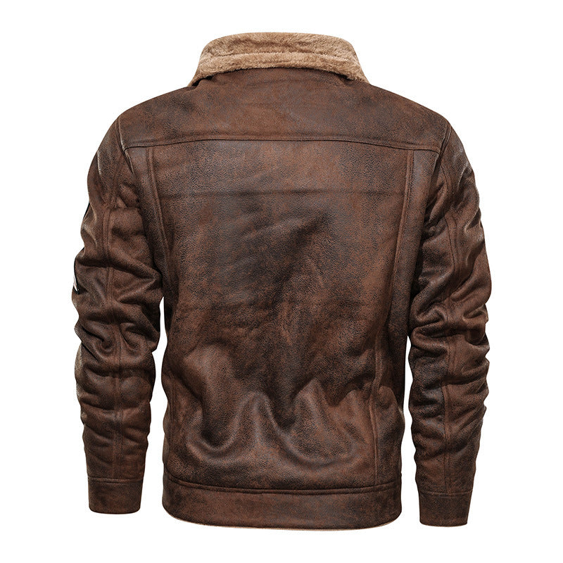Herren nan gefütterte Lammfelloptik Jeansjacke mit Teddyfutter und Druckknopfleiste Echo Archiv