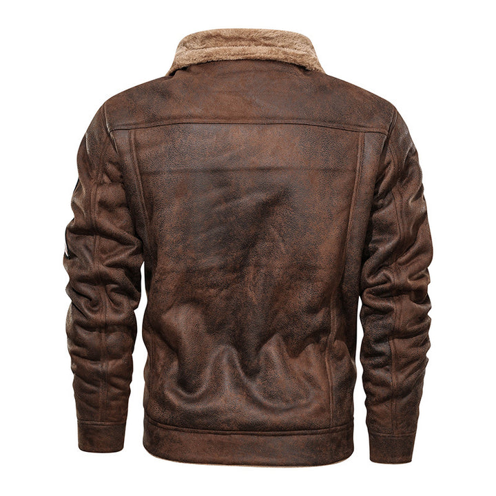 Herren nan gefütterte Lammfelloptik Jeansjacke mit Teddyfutter und Druckknopfleiste Echo Archiv