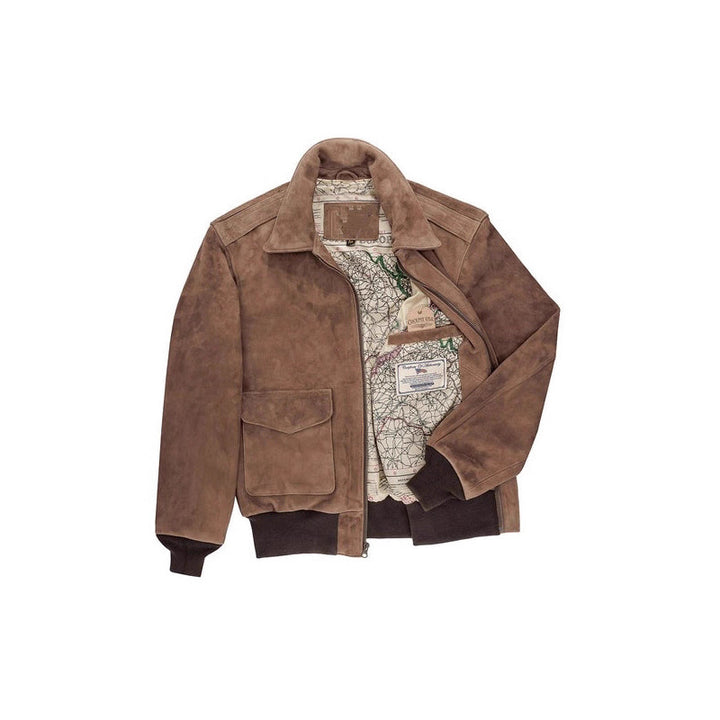 Herren Wildlederjacke mit hochwertiger Verarbeitung und praktischen Taschen Echoarchiv