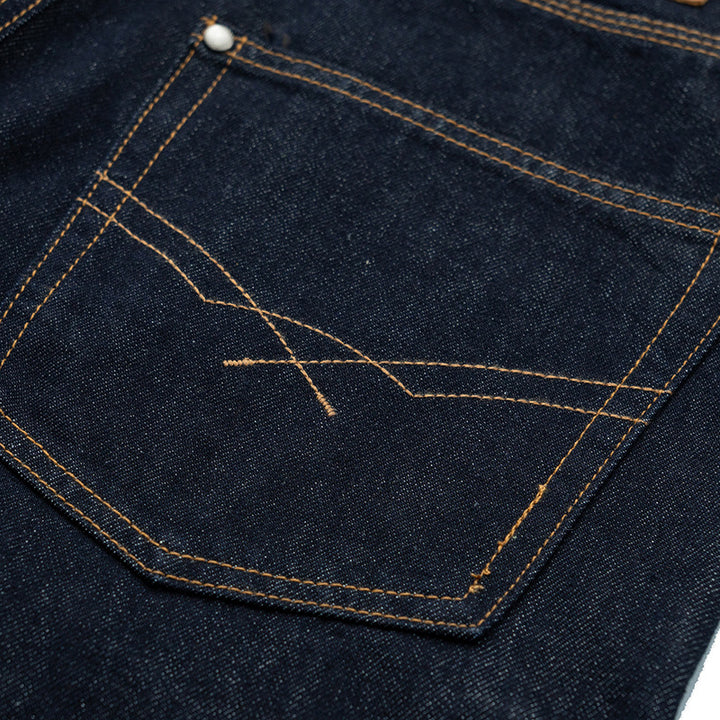Damen Relaxed-Fit High-Waist Denimhose mit weitem Bein und markanter Nahtführung Echoarchiv