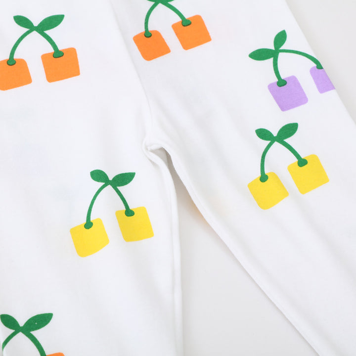 Mädchen Leggings mit fröhlichem Blüten- und Pflanzenmuster Echo Archiv