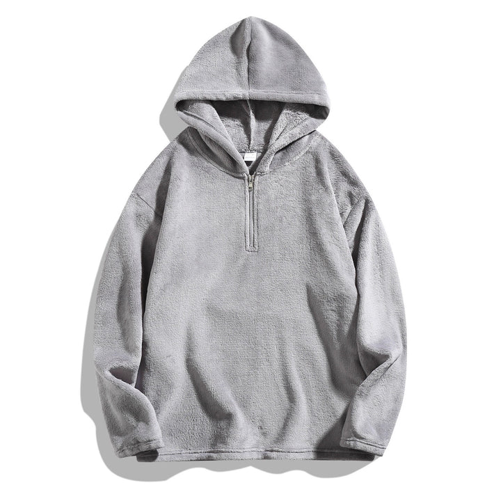 Herren kuscheliger Fleece-Hoodie mit praktischer Reißverschlussöffnung Echoarchiv