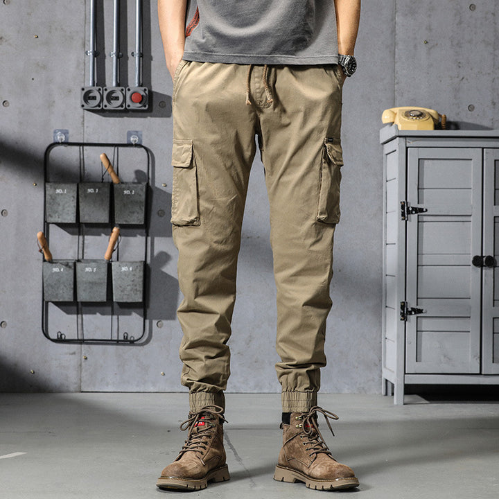 Herren Funktionale Cargo-Joggerhose mit elastischem Komfortbund, großzügigen Klapp-Utility-Taschen und gerippten Knöcheln Echo Archiv