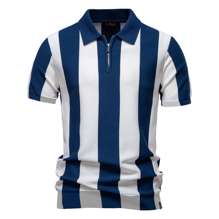 Herren Poloshirt mit modernem Streifenmuster Echoarchiv
