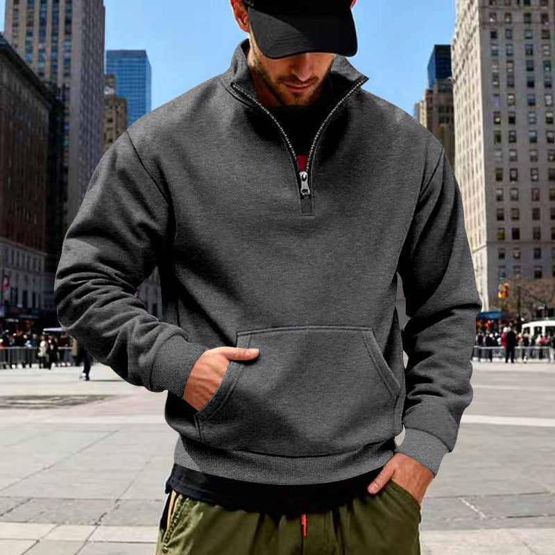 Herren Sweatshirt mit Halbreißverschluss Echoarchiv