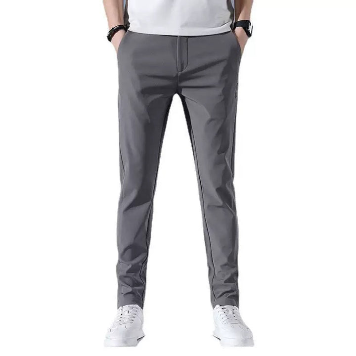 Herren moderne sportliche Chino-Hose mit elastischem Bund und funktionalen Taschen Echoarchiv
