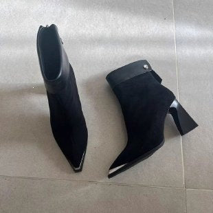 Damen Elegante Blockabsatz-Stiefeletten Echo Archiv