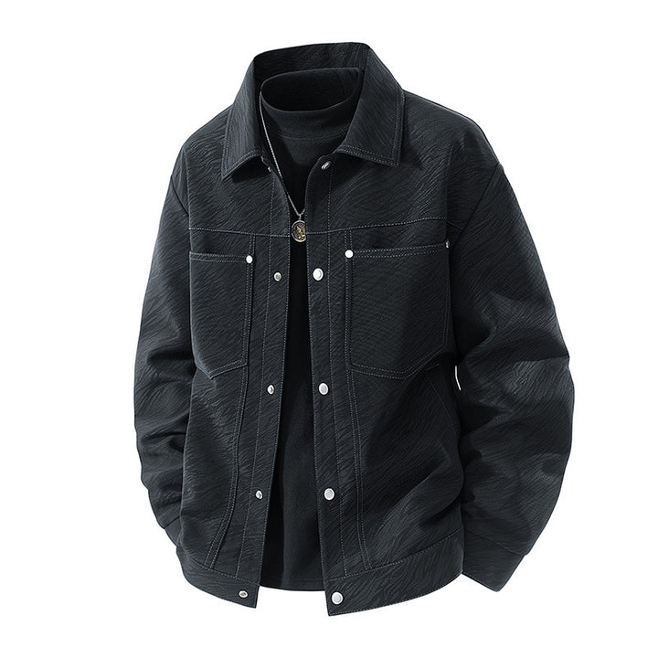 Herren Lässige Overshirt Jacke Echo Archiv