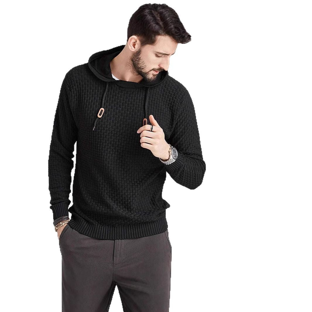 Herren stylischer Kapuzenpullover mit strukturiertem Design Echoarchiv