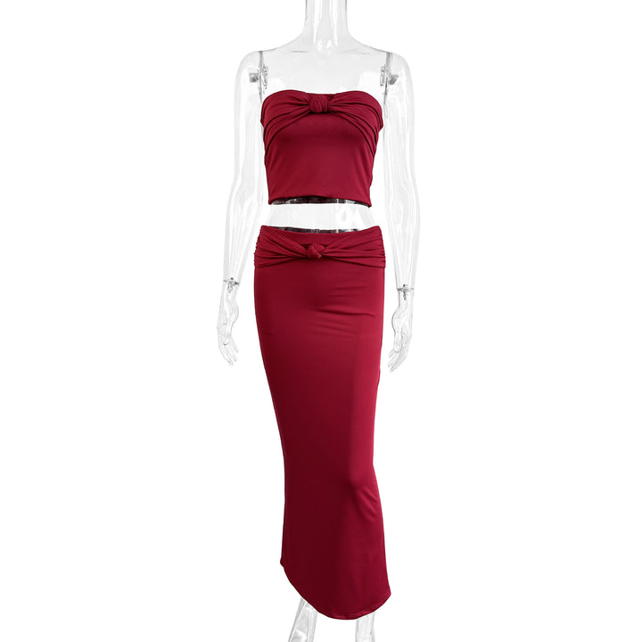 Damen Crop Top und Rock Set Echo Archiv